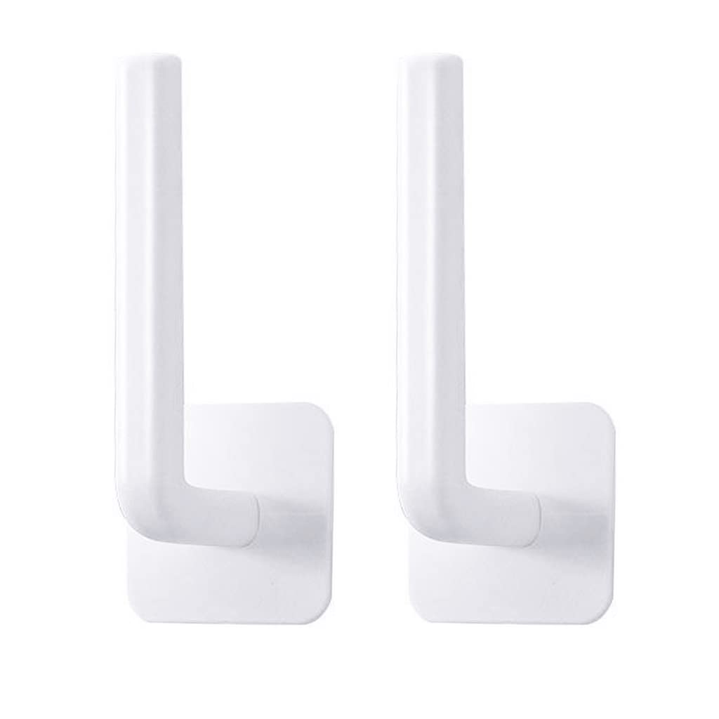 ZIBUYU Multi Use Wall Mounted Storage Rack for Kitchen Bathroom Bedroom Self Adhesive Toilet Roll Holder Pot Lid Holder Self Adhesive Wall Hook, 2 Pack ZIBUYU Multi Use Wall Mounted Storage Rack for Kitchen Bathroom Bedroom Self Adhesive Toilet Roll Holder Pot Lid Holder Self Adhesive Wall Hook, 2 Pack